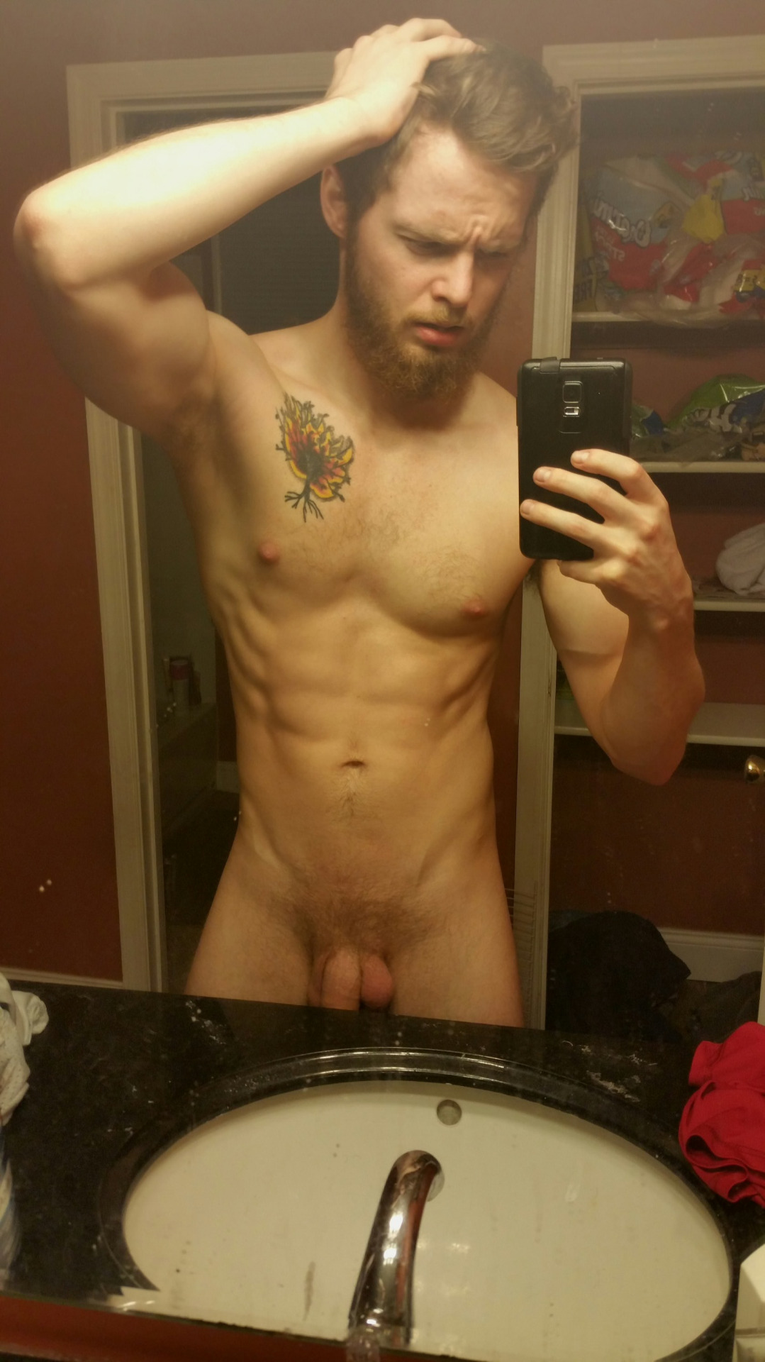 bearded man nude